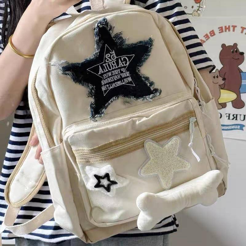 Ba Lô Đi Học Màu Sắc Sáng Dễ Phối Đồ Hợp Thời Trang nữ đa năng Công suất lớn balo