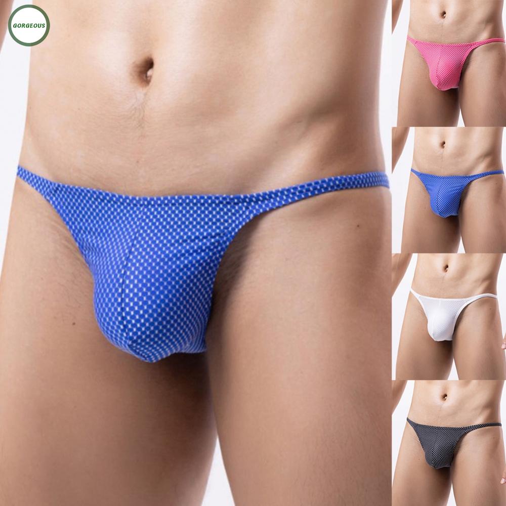 New Coming~Stylish Mens TBack Gstring Thong Underwear Low Waist and Comfortable Blue or Red#Home Essentialses