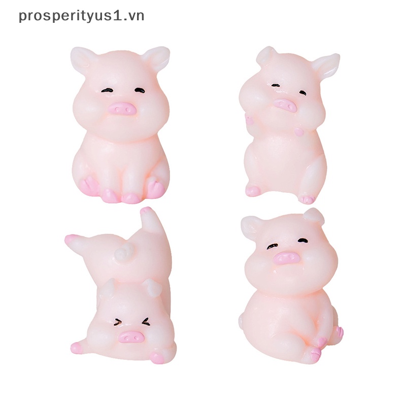 Tượng Heo Con mini Dễ Thương Trang Trí Tiểu Cảnh / Sân Vườn