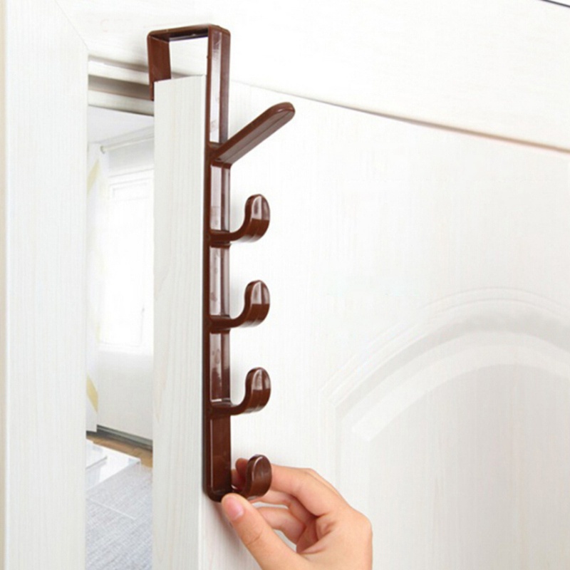 Móc treo đồ 5 móc chất liệu nhựa / sắt cài tủ cửa tiện lợi-Fashinrandy