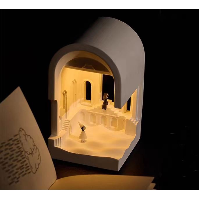 Đèn Ngủ Để Bàn Trang Trí Hình Thung Lũng Có Hương Thơm Sáng Tạo