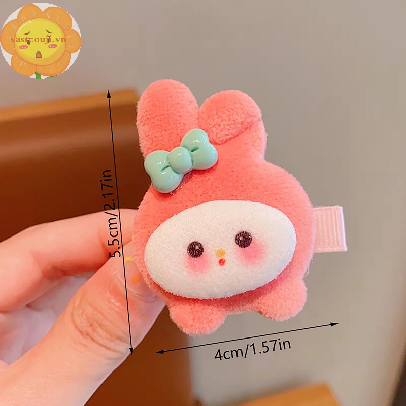 Vastji Kẹp Tóc Mỏ Vịt Nhồi Bông Dễ Thương Không Làm Tổn Thương Dành Cho Bé Gái vn