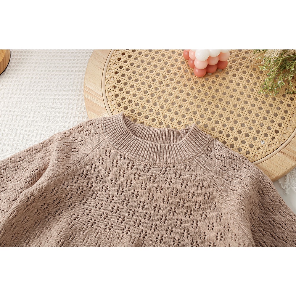 Bộ Áo Len Tay Dài + Quần Ống Loe Thời Trang Hàn Quốc Mùa Thu Đông Cho Bé Gái 55