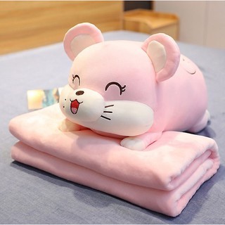 Set Chăn Gối Ôm Hình Lợn Siêu dễ thương