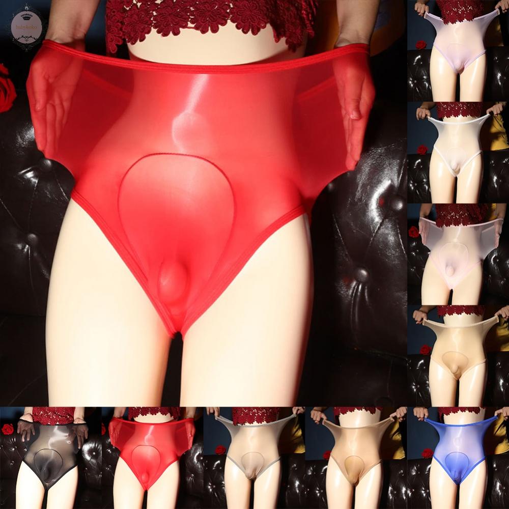 Men Underwear Knickers Lingerie Mesh Seamless See Through Sheer Shorts