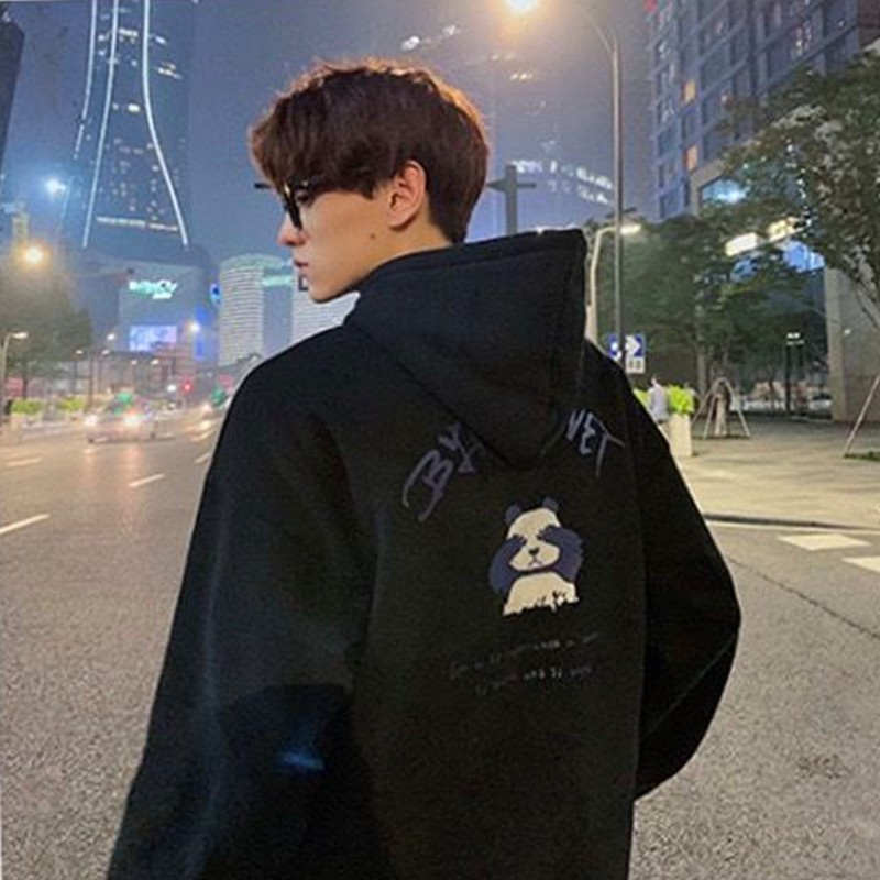 HOT Áo sweater cặp đôi unisex nam nữ có mũ local brand hàn quốc ulzzang GẤU TRÚC cute zip chống nắng