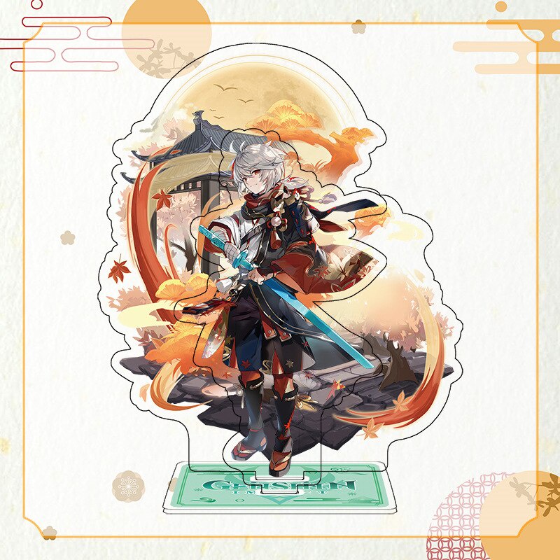 Mô hình Standee Genshin Impact Double Layered Yae Miko Albedo Ayato Arataki Itto Kokomi phụ kiện trang trí dễ thương 2
