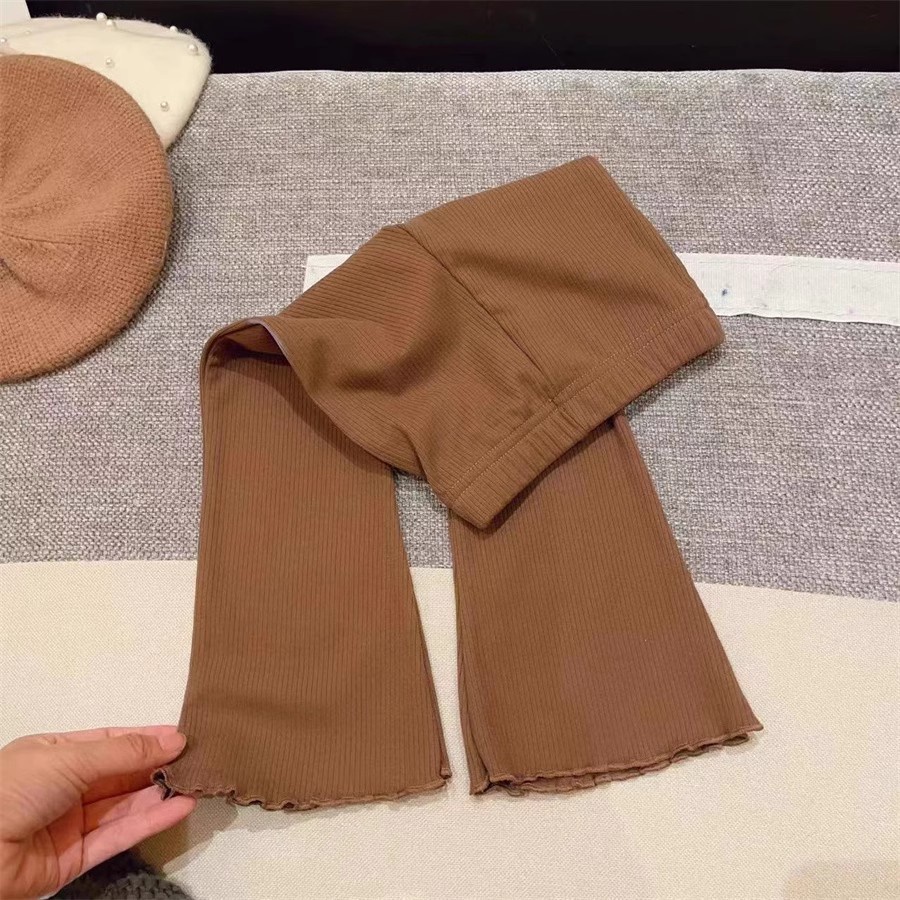 Quần Ống Loe Màu Trơn Dễ Thương Phong Cách Hàn Quốc Thời Trang Thu Đông Dành Cho Bạn Gái  Hàng Có Sẵn