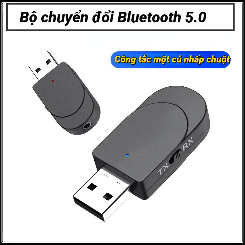 Bộ Phát Và Thu Âm Thanh Bluetooth Mini USB Máy Tính TV Chuyển Đổi Khuếch Đại Âm Thanh Tai Nghe Xe Hơi 5.0 Adapter-KN330