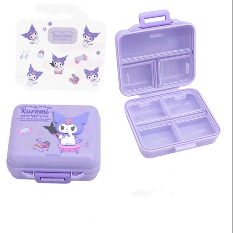 SANRIO Dễ Thương Hộp Đựng Thuốc diy Chống Ẩm In Hình anime kawaii Đáng Yêu Cho Bé Gái