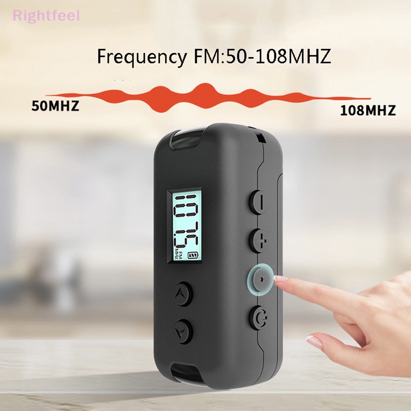 Radio fm mini Bỏ Túi 50-108mhz Có Màn Hình lcd Tiện Dụng Mới