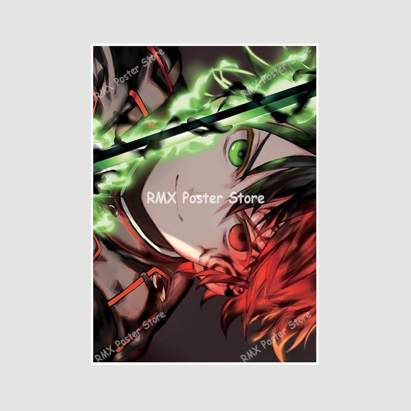 Tranh Cuộn In Hình Nhân Vật Hoạt Hình seraph of the end In the end In the end Bằng Giấy Trắng Treo Tường Trang Trí