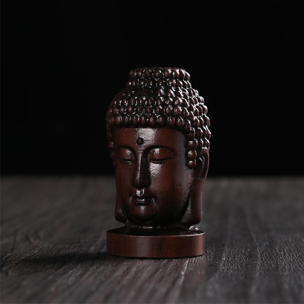 Tượng phật Thích Ca Mâu Ni Ấn Độ bằng gỗ kích thước 6cm dùng trang trí