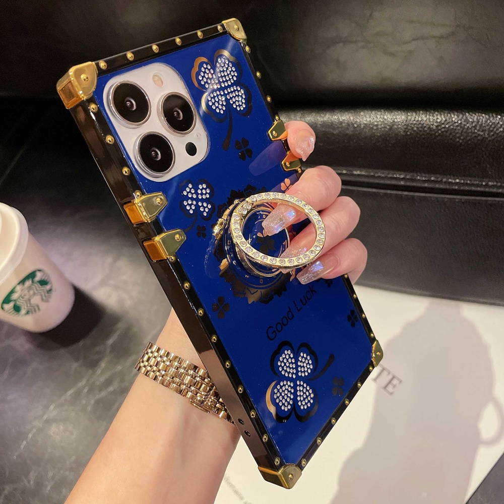 Bao Da Điện Thoại Hình Vuông Đính Đá Lấp Lánh Cho redmi note 12 4g 12 pro plus 5g 12c