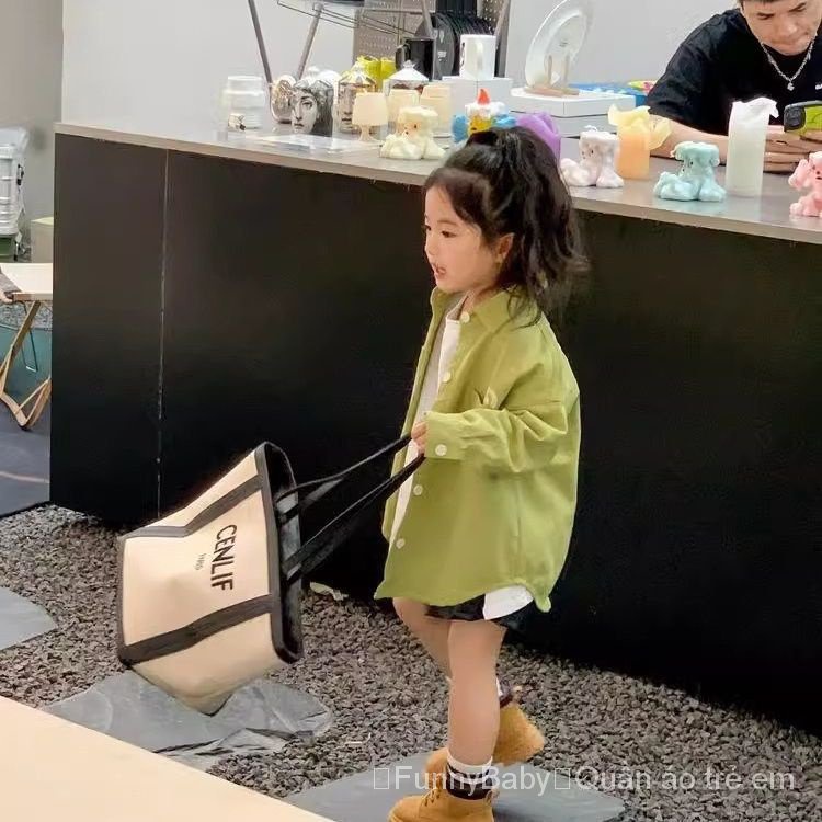 Áo Sơ Mi Mùa Thu Phong Cách Mới 2023 Hợp Thời Trang Dễ Phối Đồ Cho Bé Gái