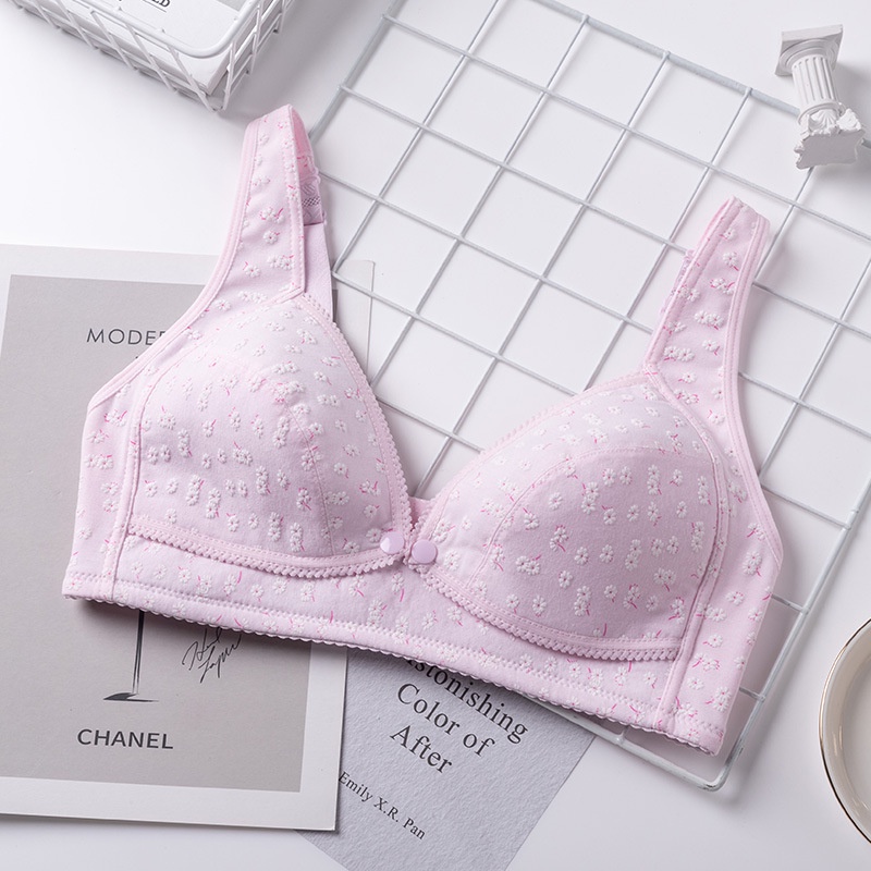 Áo Ngực Bà Bầu và Cho Con Bú Thoải Mái Cài Khóa Trước Áo Ngực Bầu Su Non Không Gọng Nâng Ngực Chống Chảy Xệ Cho Mẹ Sau Sinh