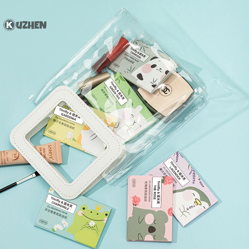 Kuzhen Set 300 Giấy Thấm Dầu Cao Cấp Cho Da Mặt