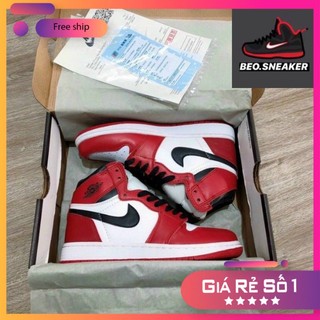 jordan trắng đỏ hàng 1:1 chuẩn ( full box + freeship )