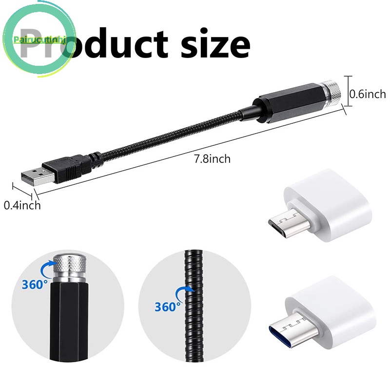 Parucutin Đèn led Chiếu Bầu Trời Sao Đêm Lãng Mạn 5v usb