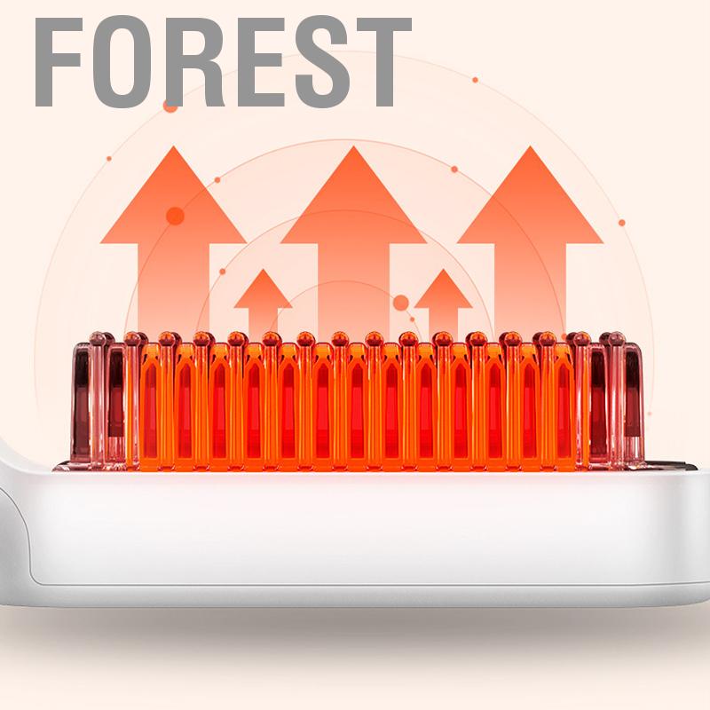 Forest Electric Straightener Comb Mini Portable Fast Heating Rechargeable Multifunctional