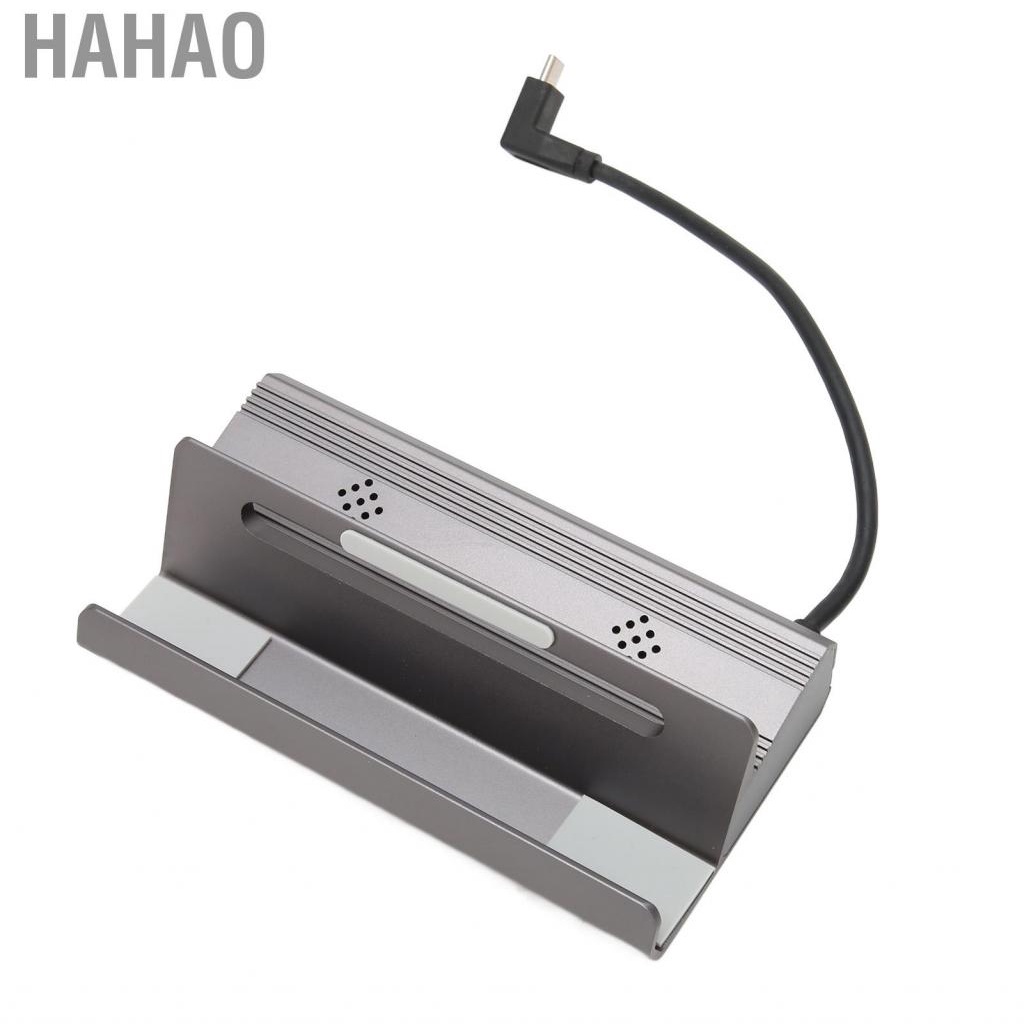 Hahao Game Console Dock 4K 60HZ Aluminum Alloy Housing 6 in 1 Gigabit Network Port USB3.0 Hub Docking Station for