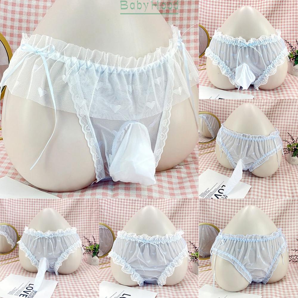 Underwear Transgender Transparent Ultra Thin Mesh Underpants Crossdress#BBHOOD