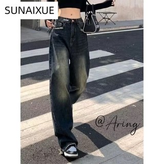Quần jean SUNAIXUE A97L0WJ 36Z230909 thời trang Hàn Quốc dành cho nữ