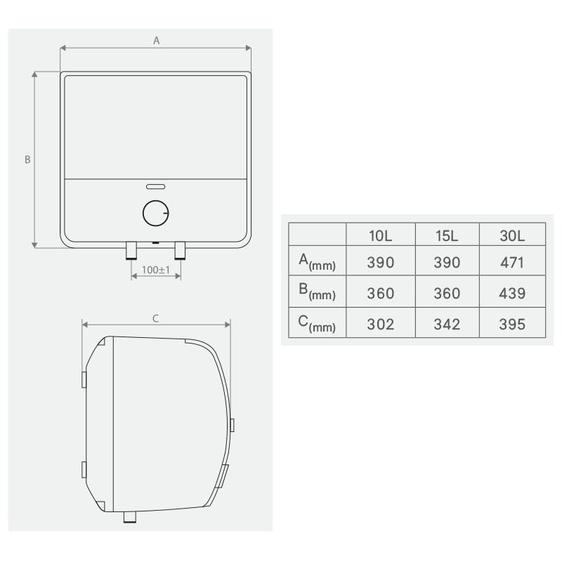 Máy nước nóng Viessmann Vitowell Comfort Classic, Premium, Deluxe  - Bình chứa 15 lít, 30 lít - Hàng Bếp 3B
