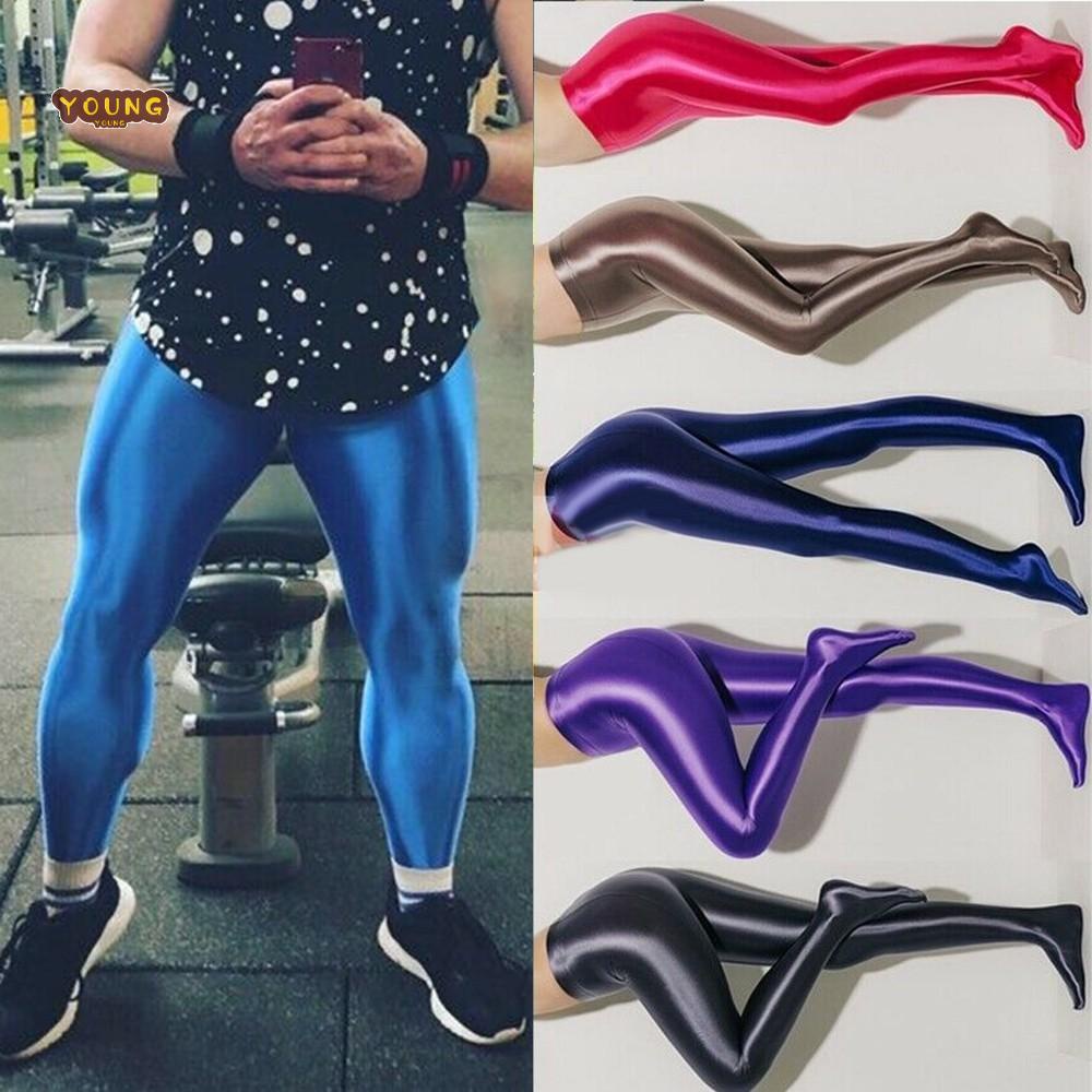 Vớ Nam satin Bóng Lấp Lánh Hở Đáy Quyến Rũ