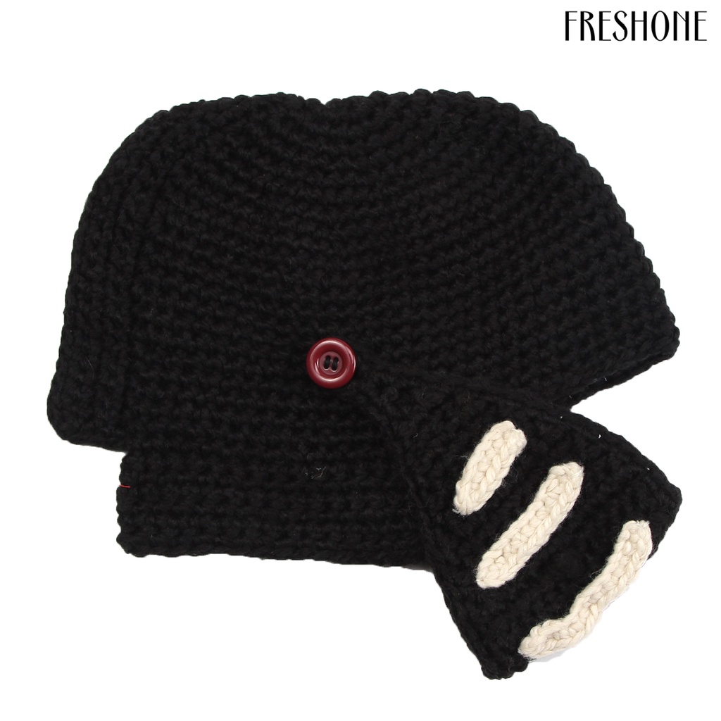 Mũ Len Dệt Kim Thủ Công Râu Chống Gió Cho Nam