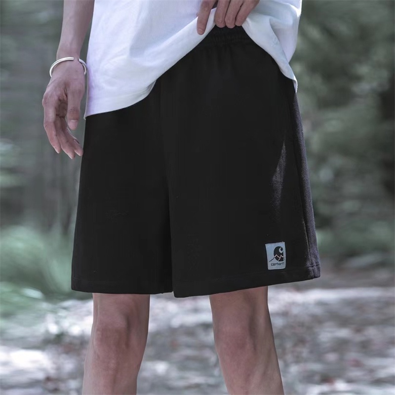 Carhartt Quần Short Thể Thao Vải cotton Thoáng Khí Nhanh Khô Thêu logo Cá Tính Cho Nam