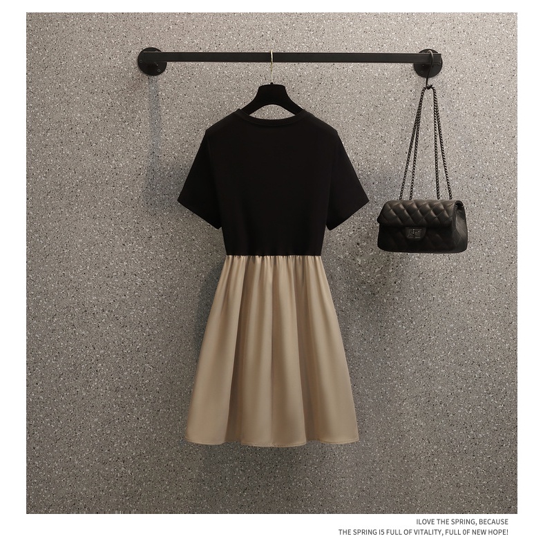 🌸Hàng Order🌸Váy Đầm Bigsize Phối Màu 2 Dây Cách Điệu Dáng Xoè  Tiểu Thư Nữ Tính 🌸Hàng Quảng Châu