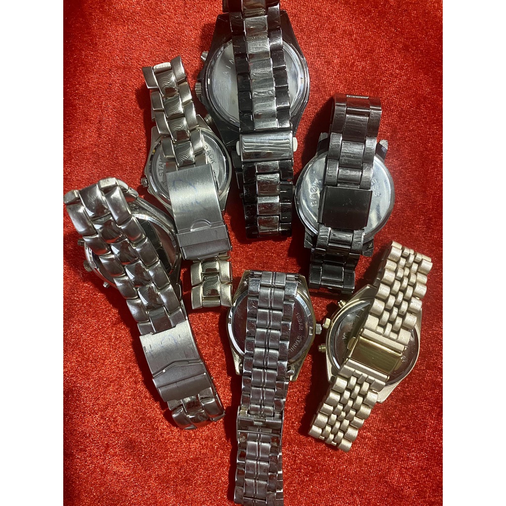 Đồng hồ nam dây thép 2hand vintage bãi Nhật