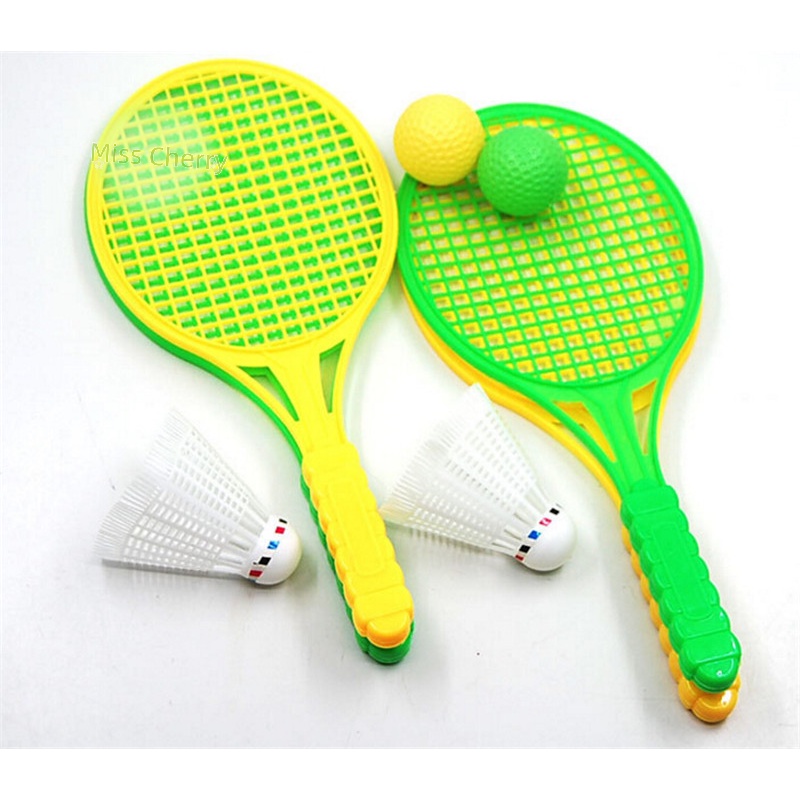 1 Cặp Vợt Cầu Lông / tennis Đồ Chơi Giáo Dục Cho Bé heyuanlong444