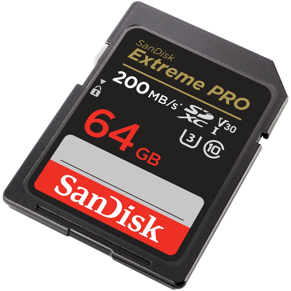 Thẻ nhớ SDXC SanDisk Extreme PRO 64GB / 128GB / 256GB U3 4K V30 dòng 200MB/s