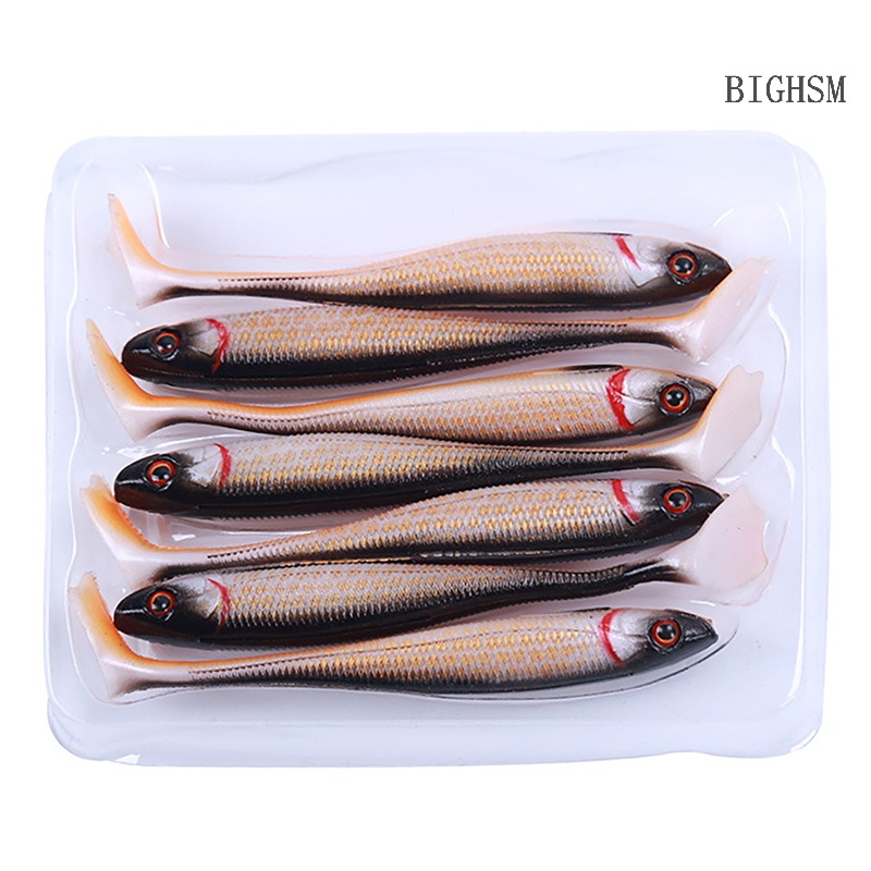 BIGHSM Set 7 Mồi Câu Cá Giả 9cm 5.6g Mắt Vịt 3d