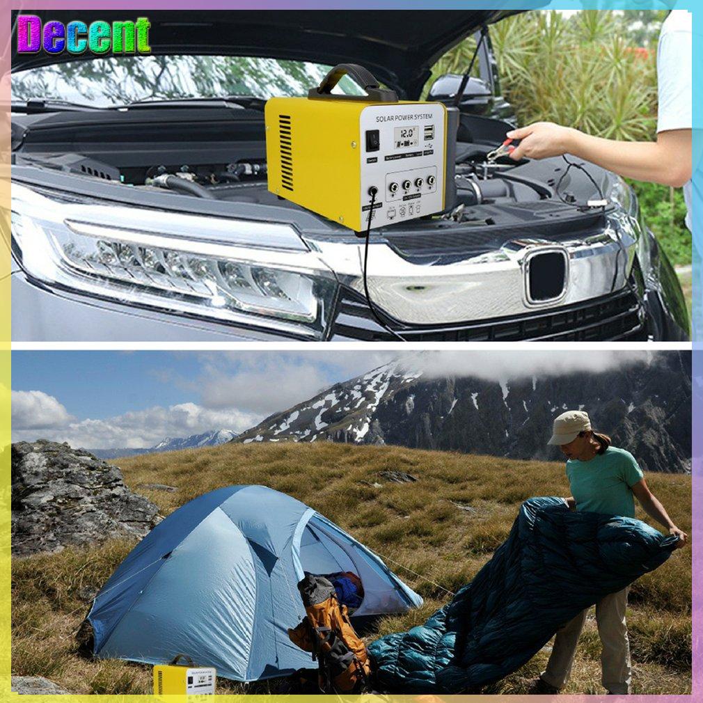 Solar Power System Hardened Shell Ideal Sine Wave For Picnic Camping{v\318]