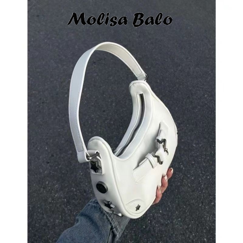 Molisa túi xách nữ túi kẹp nách 2023NEW Cute Fashion hàn quốc Thiết kế độc đáo GDJ230000P 41Z231010