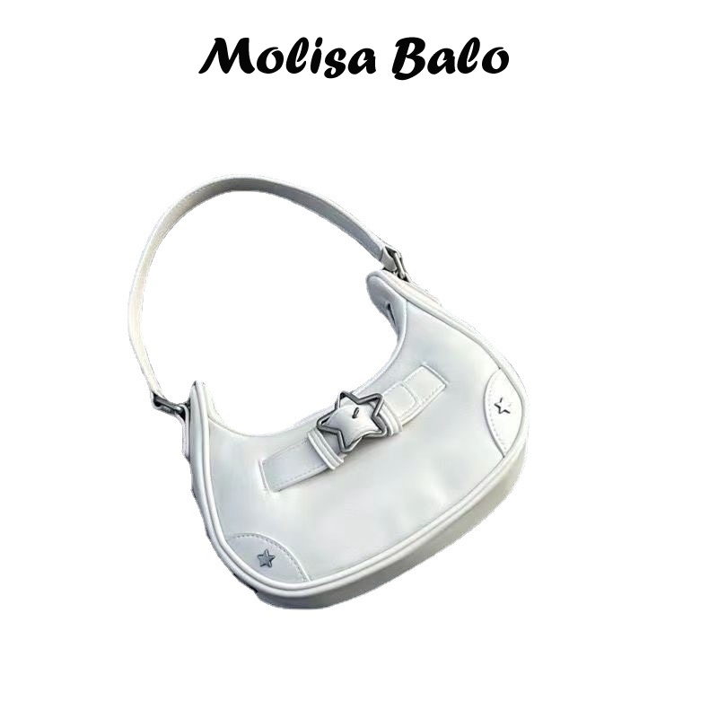 Molisa túi xách nữ túi kẹp nách 2023NEW Cute Fashion hàn quốc Thiết kế độc đáo GDJ230000P 41Z231010