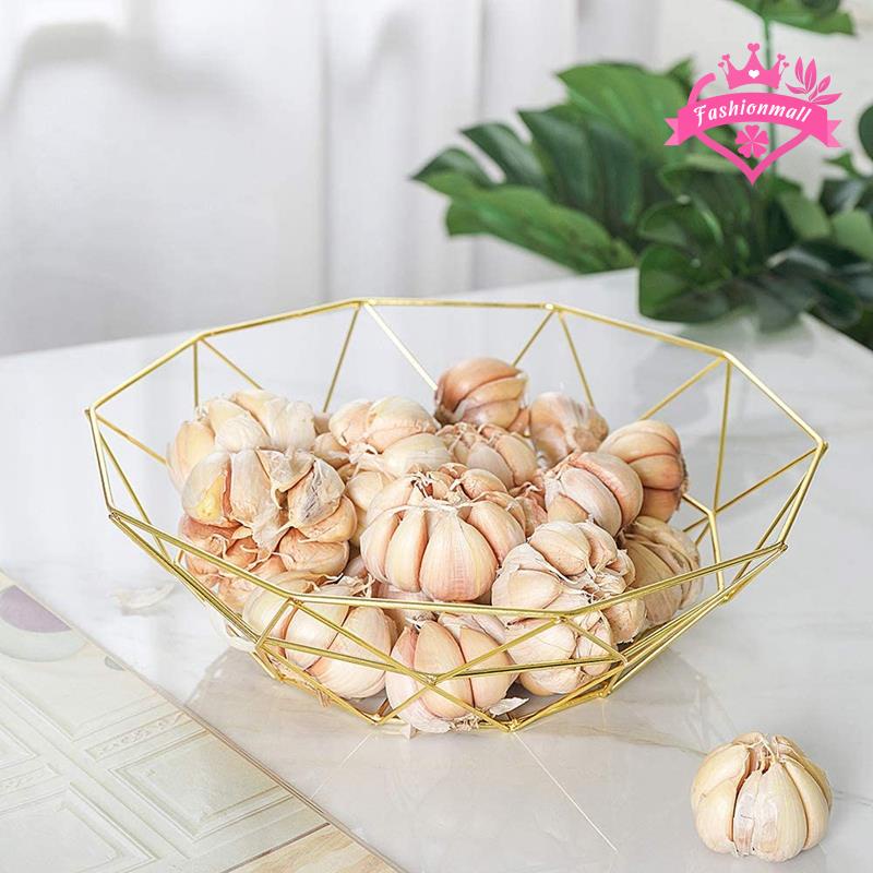 Tô Đựng Trái Cây / Bánh Mì Dây Kim Loại Có Giá Đỡ Hình Tròn