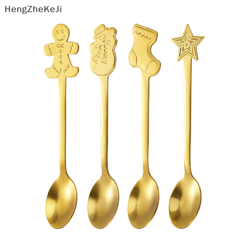 Muỗng Cà Phê Bằng Inox Trang Trí Giáng Sinh Năm Mới 2024