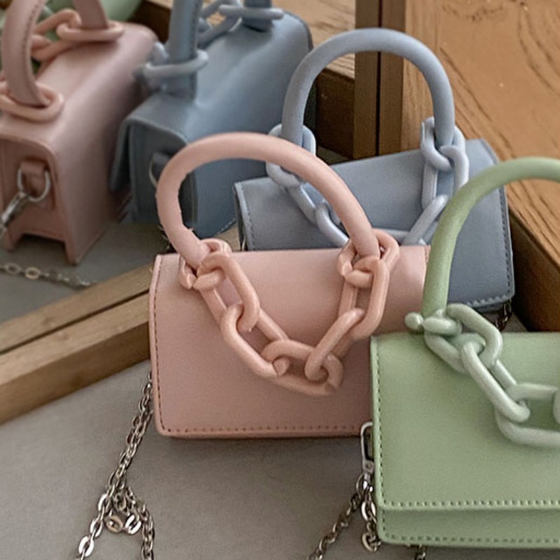 Túi Xách mini Dáng Vuông Dây Rút Thời Trang Cho Nữ