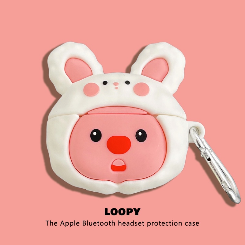 Vỏ Bảo Vệ Hộp Sạc Tai Nghe airpods1 / 2 / 3 / pro Bằng Silicon Mềm Hình Pacacco Dễ Thương