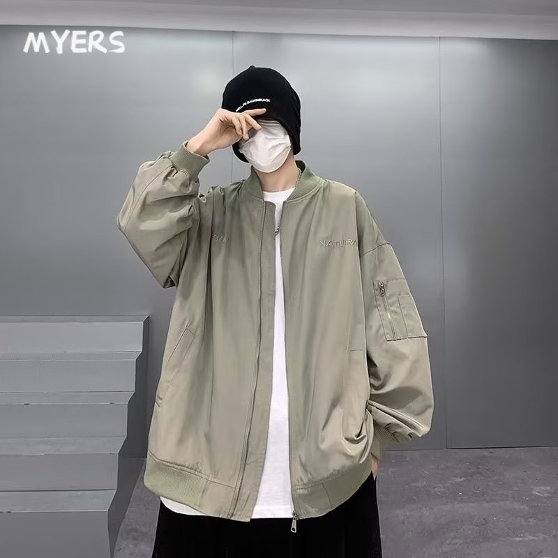 Myers Áo khoác nam và nữ chất lượng cao áo_khoác Zip rộng thoải mái 2023 NEW MJK2300CT3 41Z231013