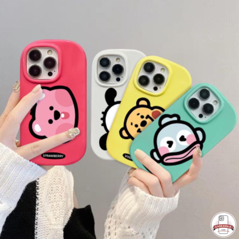 SANRIO DISNEY Dễ Thương Ốp Điện Thoại tpu Chống Sốc In Hình Gấu Pooh Cho iphone 7plus 6 x 8 xr xs max 6s plus 13 11 12 15 pro max 14