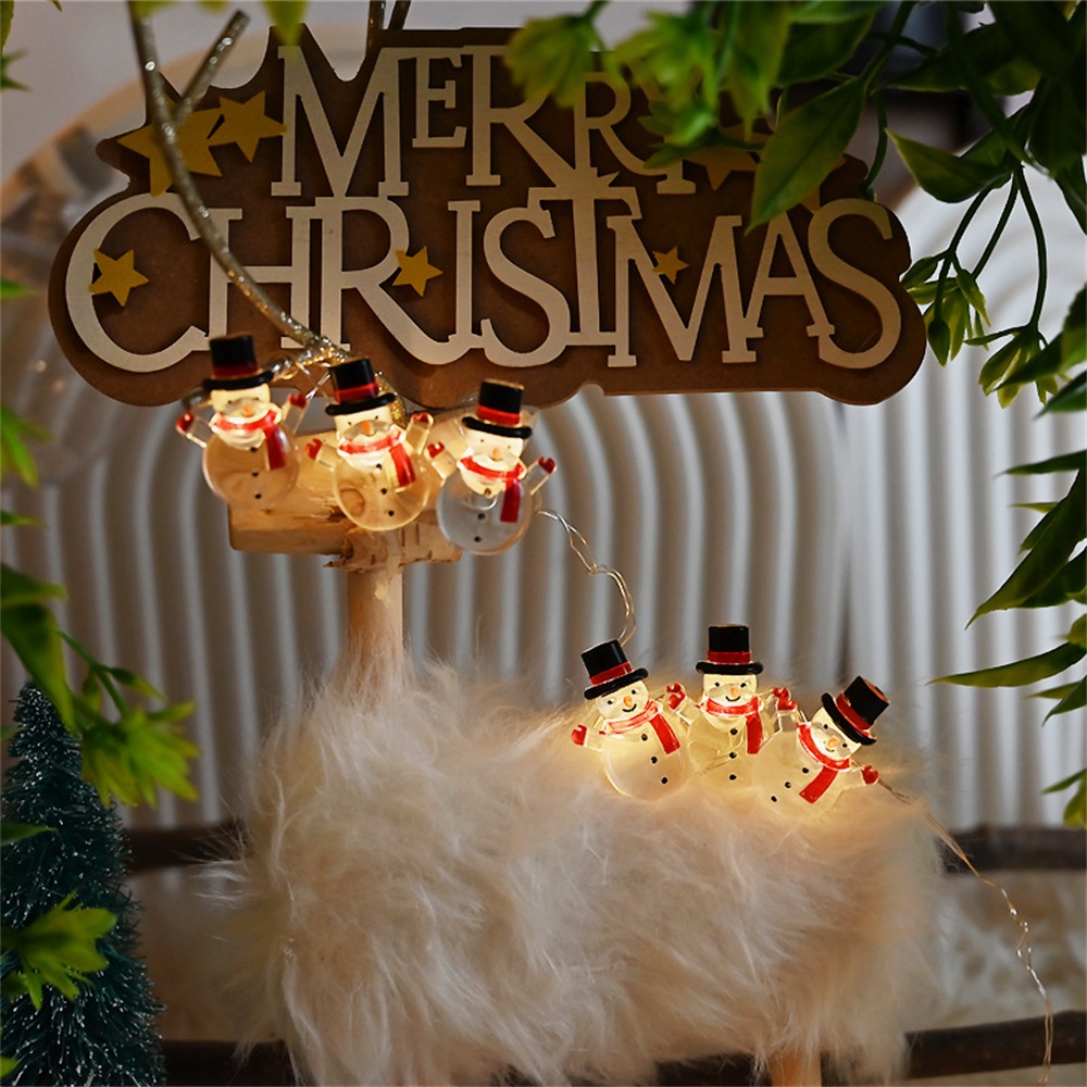 2 Mét 20 Đèn/5 Mét 50 Đèn Led Dây Đèn Trang Trí Giáng Sinh Người Tuyết Giáng Sinh Trang Trí Không Khí Cửa Sổ Ngày Lễ Phòng Ngủ Ánh Sáng Không Khí