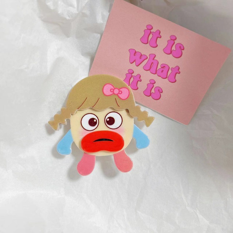 Kẹp Tóc Hình Búp Bê dopamine Dễ Thương Cho Bé Gái