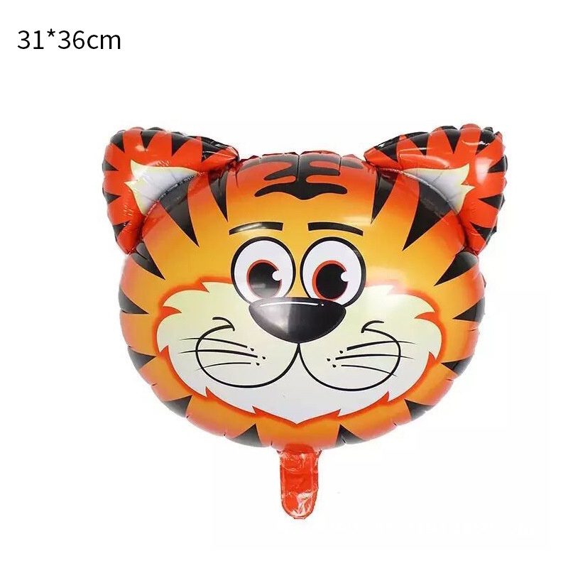 Bóng Bay Màng Nhôm 30x37cm Hình Đầu Động Vật