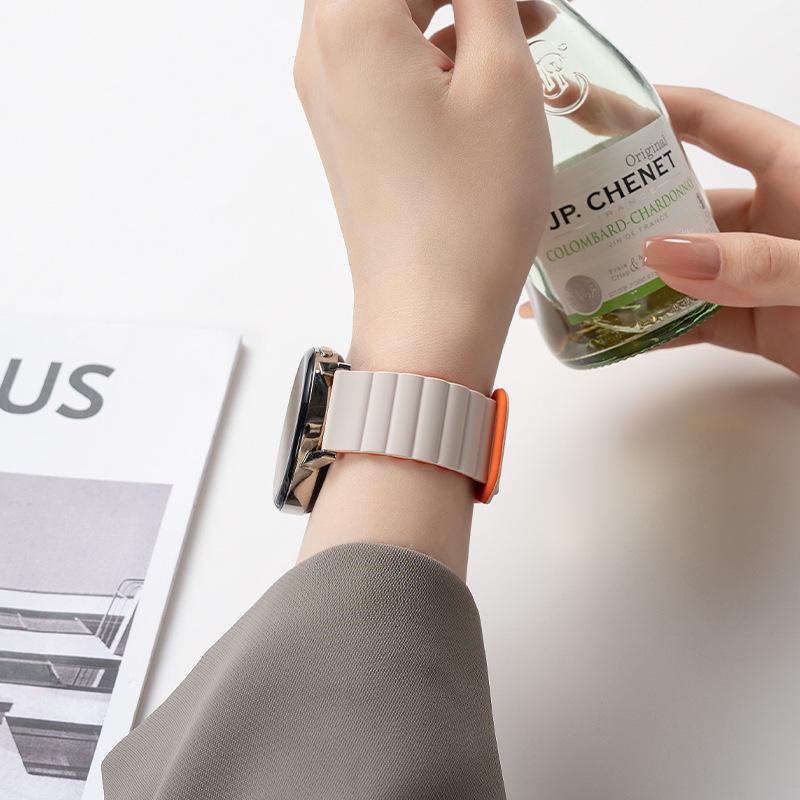 Dây Đeo silicone Khóa Nam Châm Cho Đồng Hồ Thông Minh huawei gt 4 41mm 46mm gt4