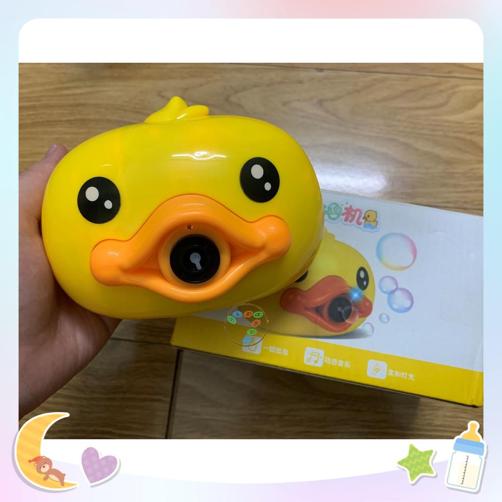 Máy Ảnh Thổi Bong Bóng Hình Heo Hồng/ Vịt Vàng